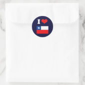 Chileense vlag ronde sticker (Tas)