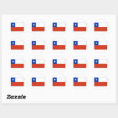 Chileense vlag ronde sticker (Vel)