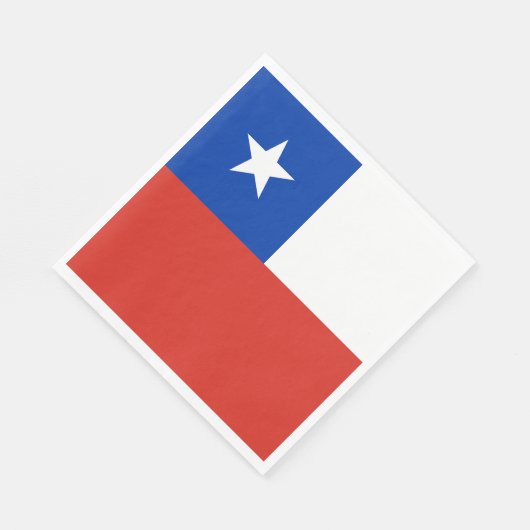 Chileense vlag servet (Hoek)