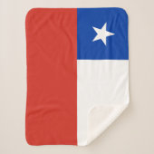Chileense vlag sherpa deken (Voorkant)