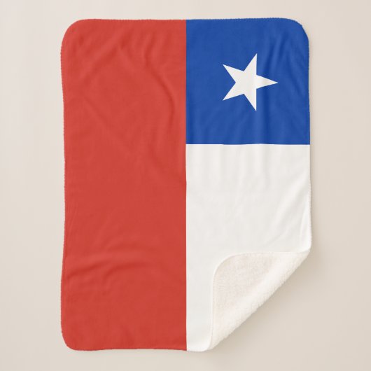 Chileense vlag sherpa deken (Voorkant)