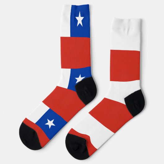 Chileense vlag sokken (Links)