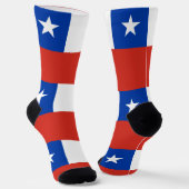 Chileense vlag sokken (Gebogen)