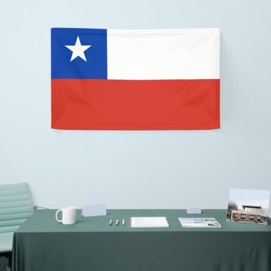 Chileense vlag spandoek (Beurs)