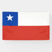 Chileense vlag spandoek (Horizontaal)