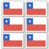 Chileense vlag sticker (Voorkant)