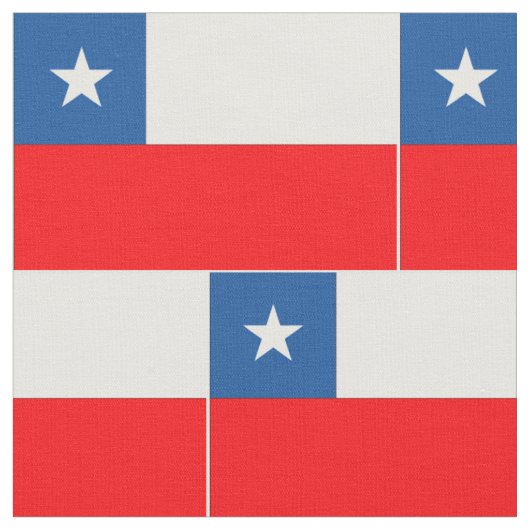 Chileense vlag stof (Close Up)