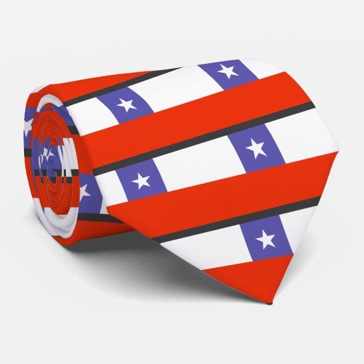 Chileense vlag stropdas (Opgerold)
