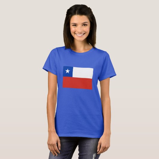 Chileense vlag t-shirt (Voorkant volledig)