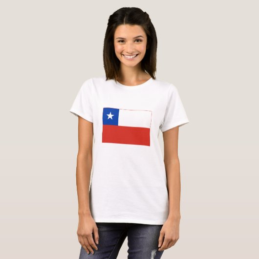 Chileense vlag t-shirt (Voorkant volledig)