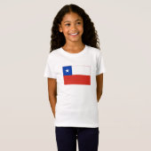 Chileense vlag t-shirt (Voorkant volledig)