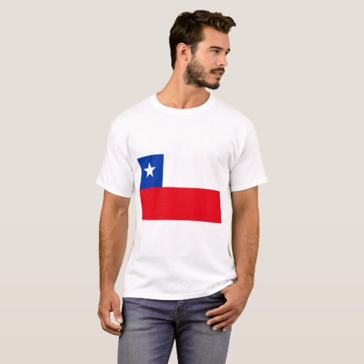 Chileense vlag t-shirt (Voorkant volledig)