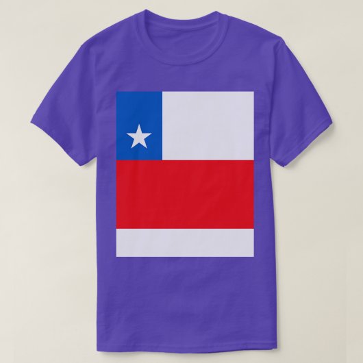 Chileense vlag t-shirt (Design voorkant)