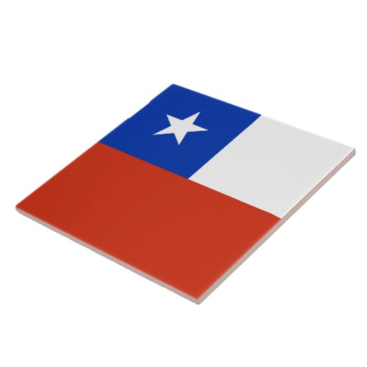 Chileense vlag Tile Tegeltje (Zijkant)