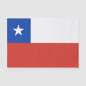 Chileense vlag tissuepapier (Voorkant)