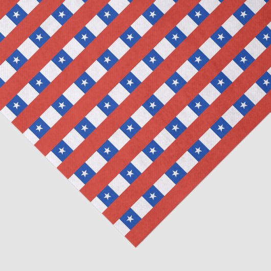 Chileense vlag tissuepapier (Detail)