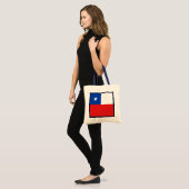 Chileense vlag tote bag (Voorkant (model))