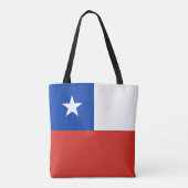 Chileense vlag tote bag (Achterkant)
