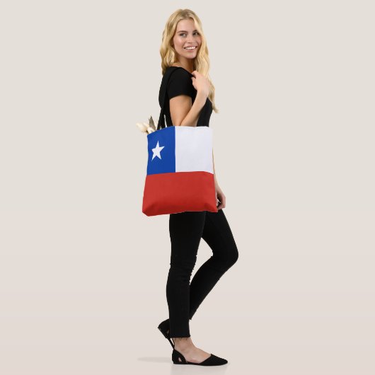 Chileense vlag tote bag (Op model)
