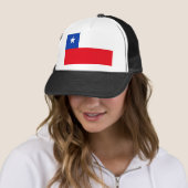 Chileense vlag trucker pet (In situ)