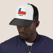 Chileense vlag trucker pet (In situ)