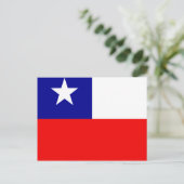 Chileense vlag van hoge kwaliteit briefkaart (Staand voorkant)