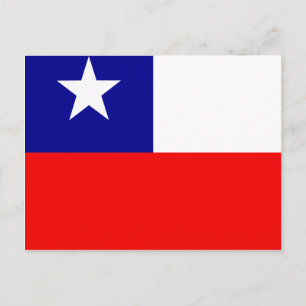 Chileense vlag van hoge kwaliteit briefkaart