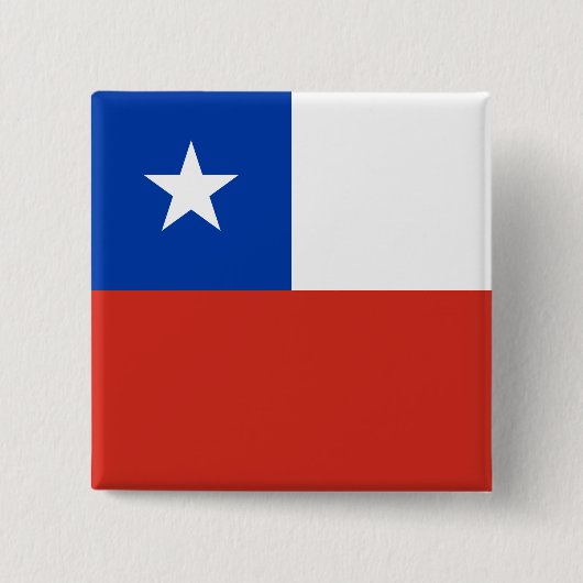 Chileense vlag vierkante button 5,1 cm (Voorkant)
