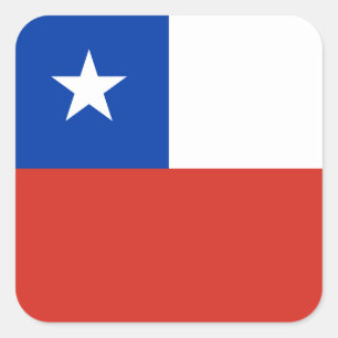 Chileense vlag vierkante sticker