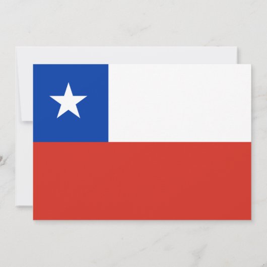 Chileense vlag, vlag van Chili bruiloft Kaart (Achterkant)