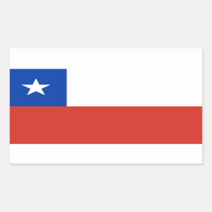 Chileense vlag, vlag van Chili Rechthoekige Sticker