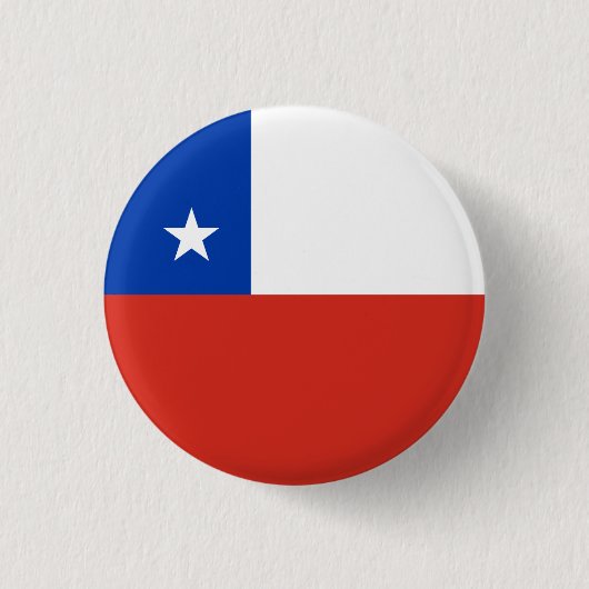 Chileense vlag, vlag van Chili Ronde Button 3,2 Cm (Voorkant)