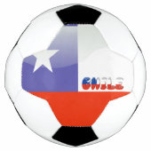 Chileense vlag voetbal (Voorkant)