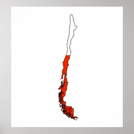 Chileense vlag - volledige grootte poster (Voorkant)