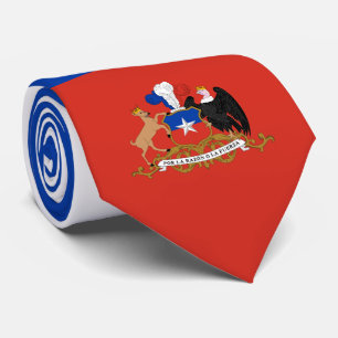 Chileense vlag & wapen, vlag van Chili Stropdas
