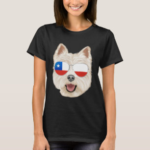 Chileense Vlag West Highland White Terrier Hond Ch T-shirt
