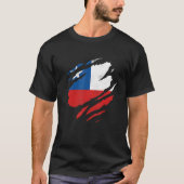 Chileense vlag Zuid-Amerika Chileanos Chilenos Chi T-shirt (Voorkant)