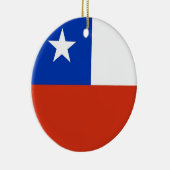 Chileense vlaggenvlag keramisch ornament (Rechts)
