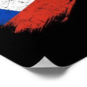 Chileense voetbalfan gescheurde vlag nationale tro poster (Hoek)