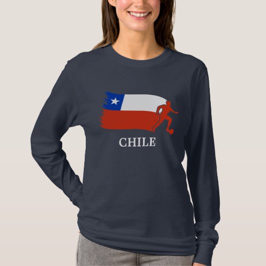 Chileense voetbalvlag t-shirt (Voorkant)