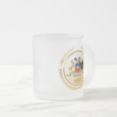Chileense wapenstilstand matglas koffiemok (Voorkant rechts)