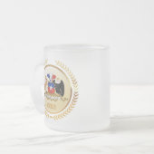 Chileense wapenstilstand matglas koffiemok (Voorkant links)