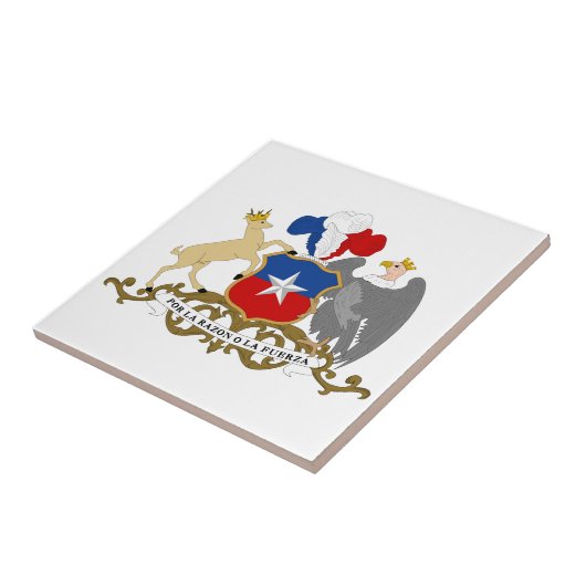 Chileense wapenstilstand tegeltje (Zijkant)