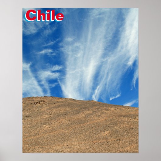 Chileense wolken poster (Voorkant)