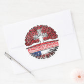 Chilenisch Schweizer Schweiz Baum Wurzel Ronde Sticker (Envelop)