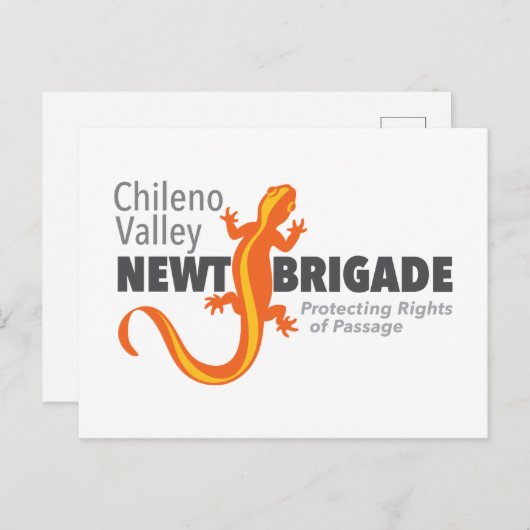 Chileno Valley Newt Brigade Briefkaart (Voorkant / Achterkant)