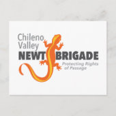 Chileno Valley Newt Brigade Briefkaart (Voorkant)