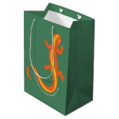 Chileno Valley Newt Brigade geschenktas - groen Medium Cadeauzakje (Achterkant Gekanteld)