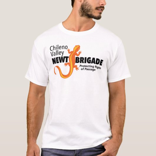 Chileno Valley Newt Brigade Mannen T-shirt (Voorkant)
