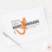 Chileno Valley Newt Brigade Rechthoekige Sticker (Envelop)